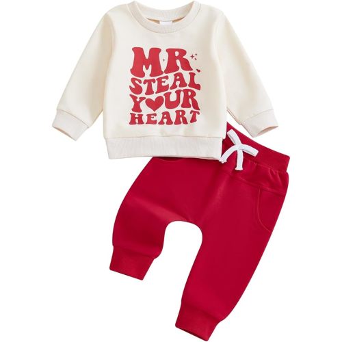 Adobabirl Toddler Baby Halloween Outfit Boy Girl Pumpkin Patch Crew Sweatshirt and Pants Set Halloween Fall Baby Clothes