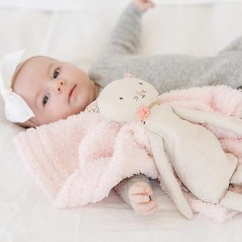 SARANONI Bamboni Luxury Baby Blanket (Light Pink, Mini 15" x 20")
