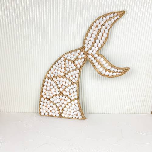 Whale Tail Nursery Decor, shell Nursery Decor, Children’s Wall Decor, Ocean Theme Nursery, Beach Nursery Decor, Shell Wall Hanging