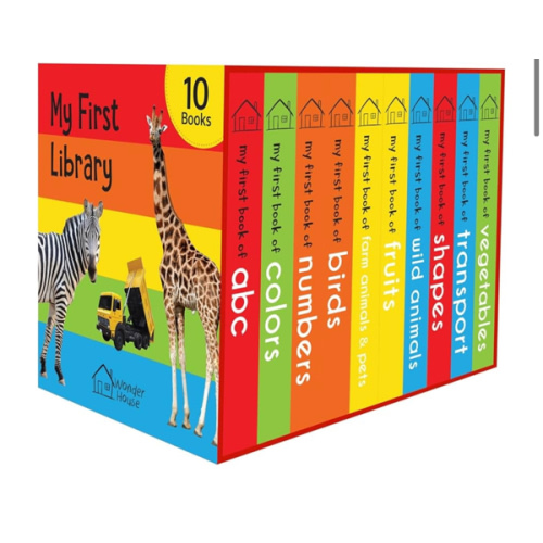My First Library: Boxset of 10 Board Books for Kids