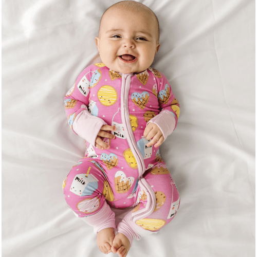 Pink Cookies & Milk Zippy - Little Sleepies