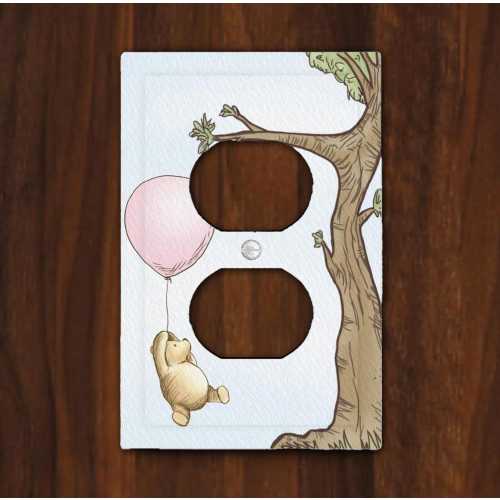Classic Winnie the Pooh Outlet Cover, Pooh Nursery Room Decor
