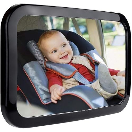 Zacro Baby Car Mirror, Shatter-Proof Acrylic Baby Mirror, Rearview Baby Mirror-Easily to Observe The Baby's Every Move, Rear Facing Car Seat Mirror Safety and 360 Degree Adjustability