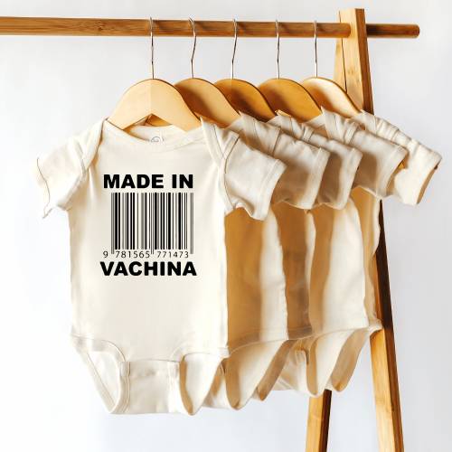 Made in Vachina Baby Bodysuit, Cute Baby Shower Gift, Funny&Cheeky Baby, Baby Announcement, Funny Baby Tee, New Baby Bodysuit, Baby Bodysuit