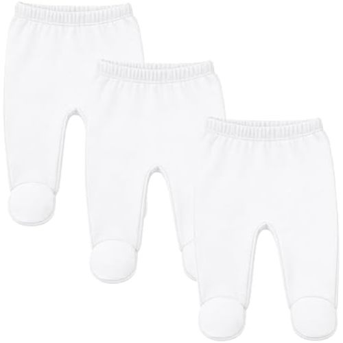 123 Bear Baby Soft Cotton Spandex Pants with Feet