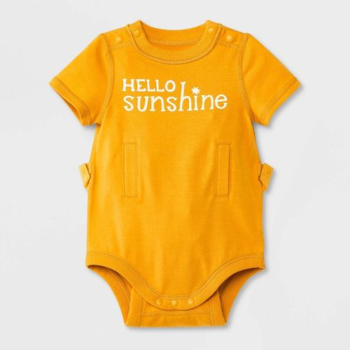 Baby Adaptive Bodysuit - Cat & Jack™ Yellow 3-6m