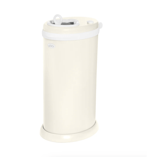 Ubbi Stainless Steel Diaper Pail, Color: Matte Ivory