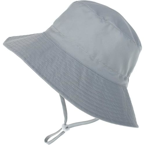 Baby Sun Hat UPF 50+ Sun Protective Toddler Bucket Hat Summer Kids Beach Hats Wide Brim Outdoor Play Hat for Boys Girls