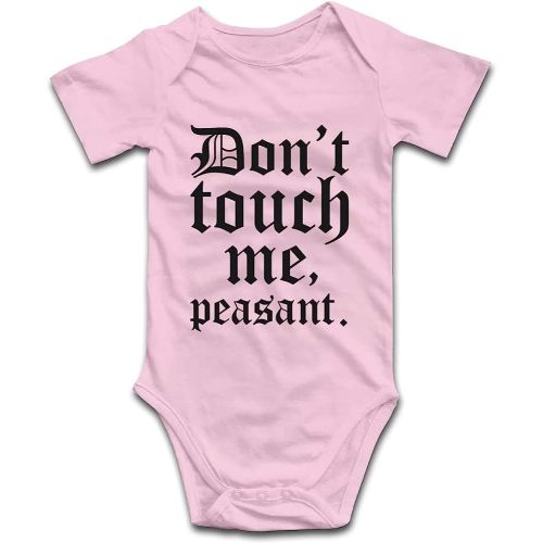 Don't Touch Me Peasant-Baby Onesie Outfit Boys Girls Romper Short Sleeve/Sleeveless/Long Sleeve Bodysuit