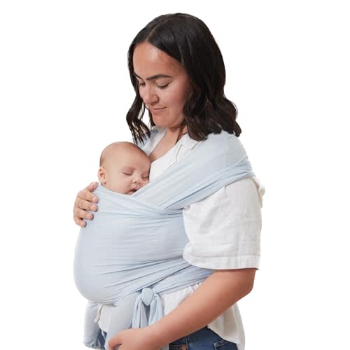 Solly Baby Wrap Carrier - Lightweight Baby Carrier - Newborn Baby Essentials - for Newborn, Infants and Baby 8-25 Lbs. Powder
