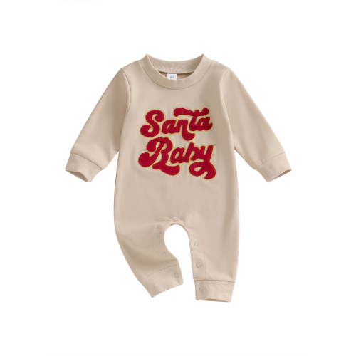 Infant Baby Boy Girl Christmas Outfit 3 6 12 18 Months Merry Christmas Print Jumpsuit Romper Onesie My First Christmas Clothes