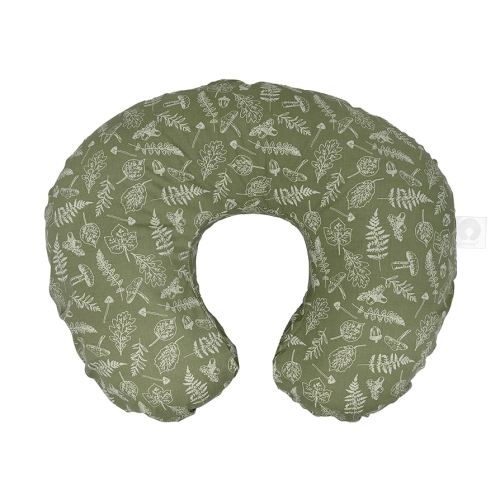 Boppy Original Nursing Pillow, Green Fern, Ergonomic Nursing Essentials for Bottle and Breastfeeding, Firm Fiber Fill, with Removable Pillow Cover, Machine Washable
