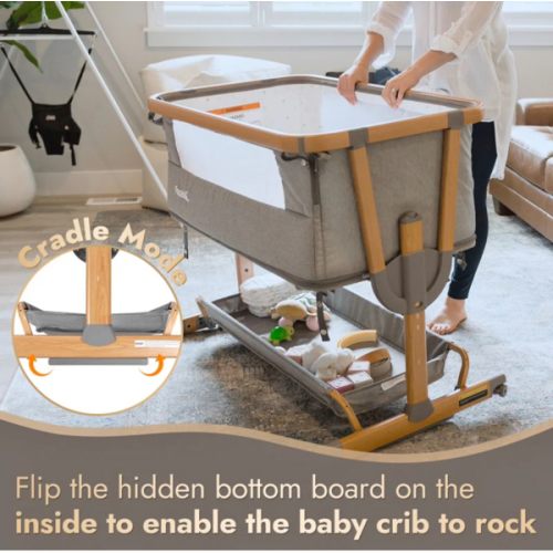 4-in-1 Baby Bassinet with Playard Extension