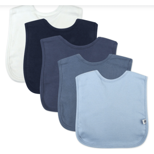 5-Pack Organic Cotton 4 in 1 Reversible Bibs | Honest Baby Clothing
