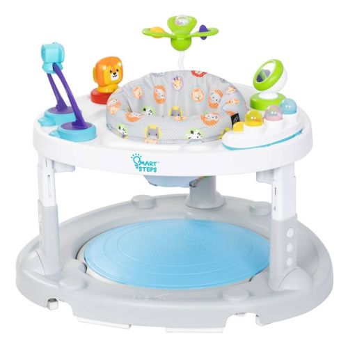 Smart Steps By Baby Trend Bounce N' Glide 3-in-1 Activity Center Walker Stem Learning Toys - Safari Toss