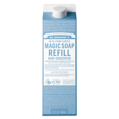 Buy Unscented Castile Baby Soap Refill Cartons - Reduce Plastic – Dr. Bronner's