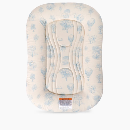 Infant Lounger Wave | Blue Toile