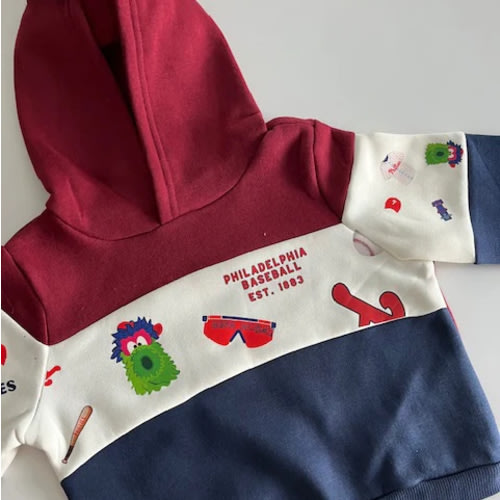 Color Block Phillies Hoodie For Infant/Toddler – MBroidery by MBK