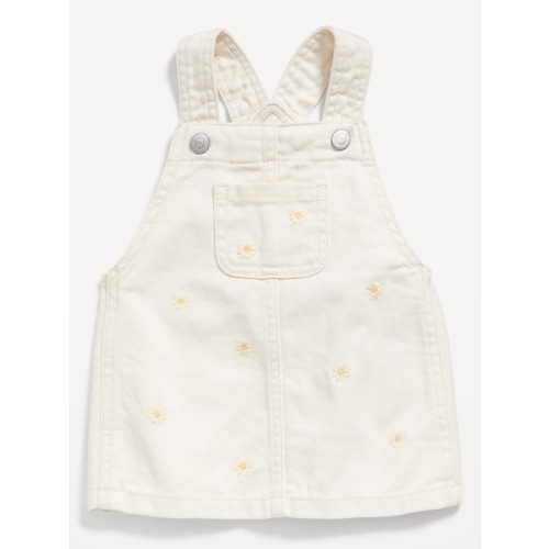 Embroidered Twill Skirtall Dress for Baby