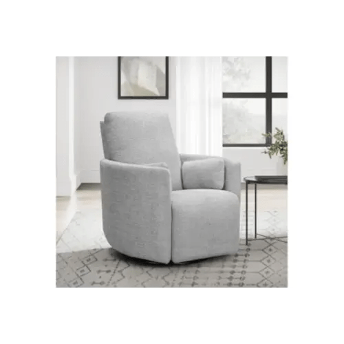 Turner Grey 36" Nursery Manual Swivel Glider Recliner