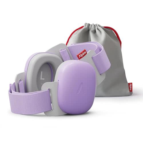 Alpine Muffy Baby - New & Improved Baby Ear Muffs Noise Protection for Babies and Toddlers - CE & ANSI Certified - Safe and Soothing Hearing Protection - Age 3-48 months - Approved by Babies - Purple