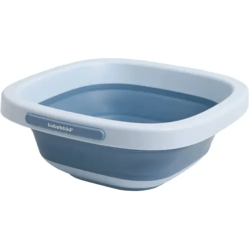 Babyhood Multi-Purpose Collapsible Wash Basin for Kids and Babies, Lightweight Portable Folding Basin for Washing Baby Bottles and Breast Pump Parts and Home Kitchen Outdoor Camping Use (2021blue)