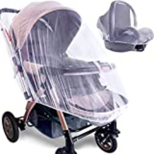 Enovoe Mosquito Net for Stroller - Durable Baby Stroller Mosquito Net - Perfect Bug Net for Strollers, Bassinets, Cradles, Playards, Pack N Plays and Portable Mini Crib