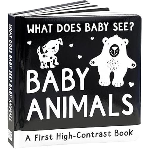 What Does Baby See? - Baby Animals (A High Contrast Board Book, Padded)