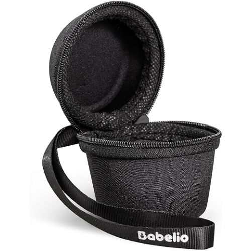Babelio Portable Travel Case for Babelio Pocket Mini White Noise Machine, Double Stitch Zipper - Perfect for Traveling (CASE ONLY - Textile Black)