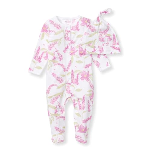 Burt's Bees Baby baby-girls Jumpsuit, 100% Organic Cotton One-piece Outfit Coverall With Hat