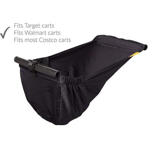 BINXY BABY Shopping Cart Hammock | The Original | Holds All Car Seat Models | Ergonomic Infant Carrier + Positioner - Black