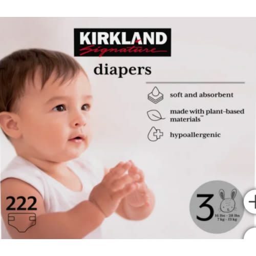 Kirkland Signature Diapers Sizes 1-2
