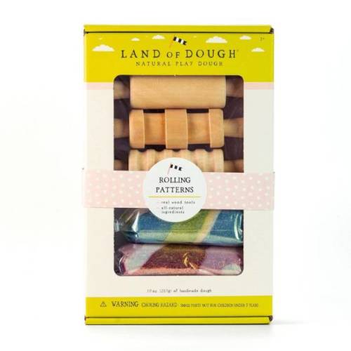Land of Dough Natural Play Dough Rolling Pattern Kit