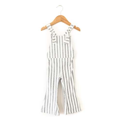 Hippie Vibes Jumpsuit in Gray Stripes