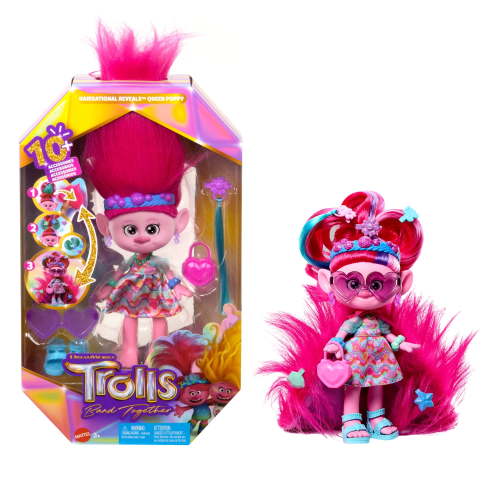DreamWorks Trolls Band Together Hairsational Reveals Queen Poppy Fashion Doll & 10+ Accessories