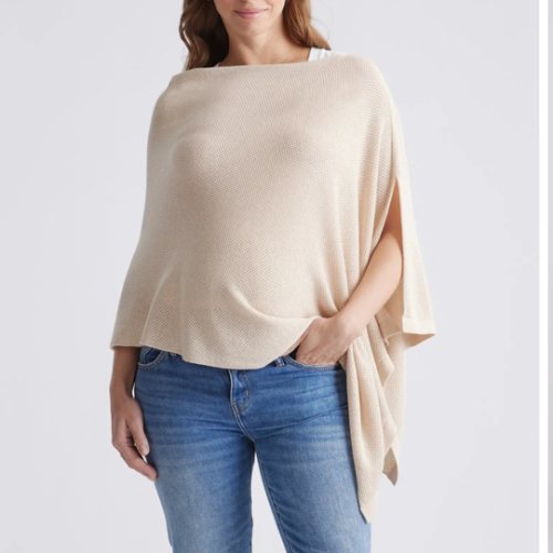 Lightweight Cotton Cashmere Nursing Shawl
