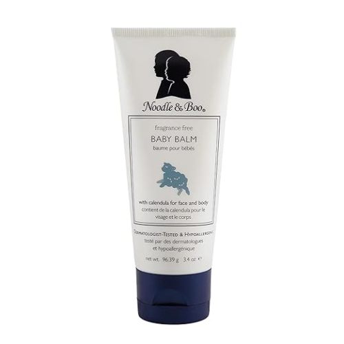 Noodle & Boo Baby Balm For Face And Body, Hypoallergenic And Natural Baby Skin Care With Organic Calendula For Sensitive Skin, Pediatrician And Dermatologist-Tested