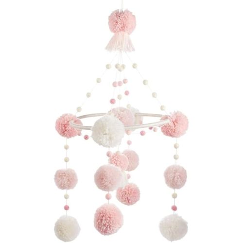 Mud Pie Pom-Pom Mobile, Pink