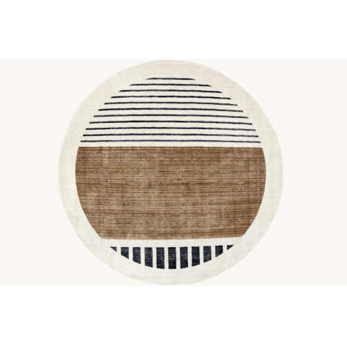 Anette Block Striped Rug | Beige – Rugs USA