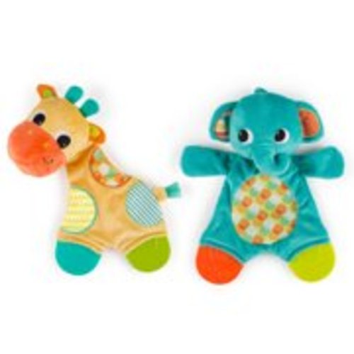 Bright Starts Snuggle & Teethe Plush Teether Toy - Assortment, Ages Newborn +