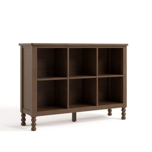 Storkcraft Rio 6 Cube Storage Organizer Bookcase - Hazelnut