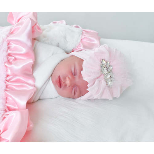 Fancy Feather Ruffled Headband