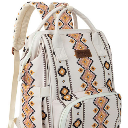 Wrangler Women's Southwestern Print Canvas Backpack Diaper Bag
