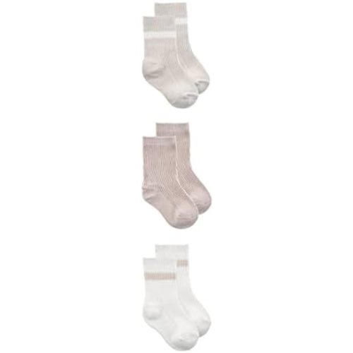 Organic 3-Pack Baby Crew Socks | Multiple Colours