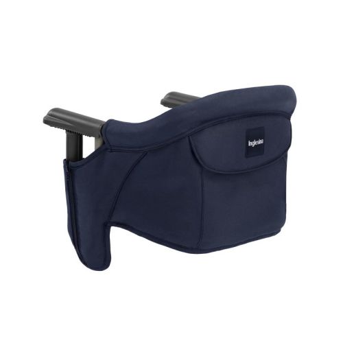 Inglesina Fast Table Chair, Navy - High Chair for Babies & Toddlers 6-36 Months, Fits Tables 0.8'' - 3.35'' Thick - Includes Travel-Friendly Bag
