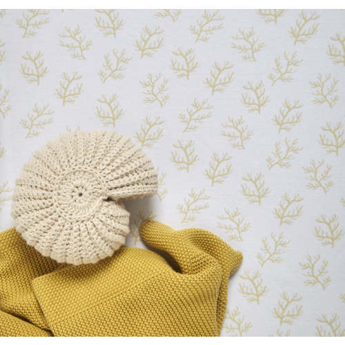 Coral Sheet Set | Organic Crib Sheets | Nestig