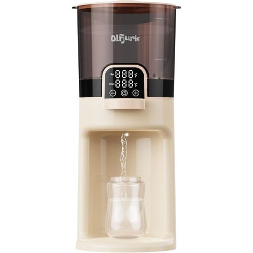 Instant Baby Bottle Warmer,Warm Water Dispenser for Making Formula Bottle Instantly,Detachable Container Easy Cleaning,24/7 Keep Warm, Adjustable Temperature(Beige,110V Only)