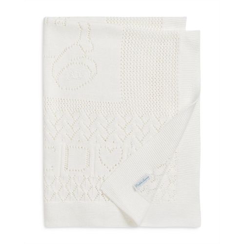 Ralph Lauren Unisex Pointelle Knit Organic Cotton Blanket - Baby