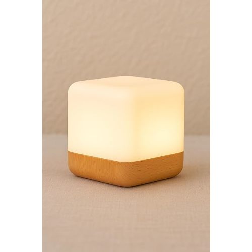 BabysConcept Modern Flip Night Light for Baby, Portable Nursery Lamp for Breastfeeding, Diaper Change and Baby Sleep Aid, Soft Warm Glow, Auto Timer, Lightweight BPA Free