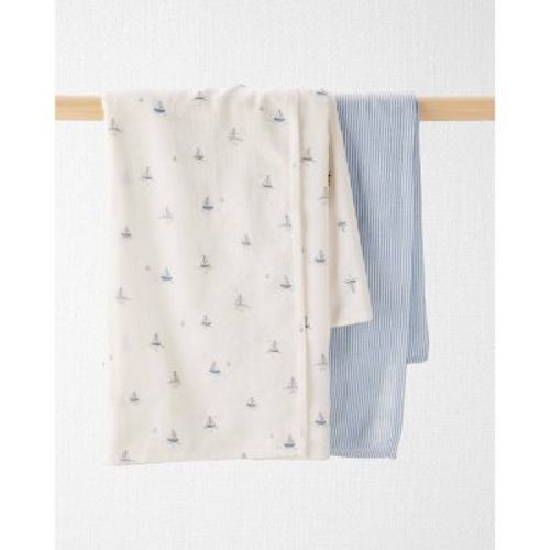 Little Planet by carter's 2pk Swaddle Blanket - Blue